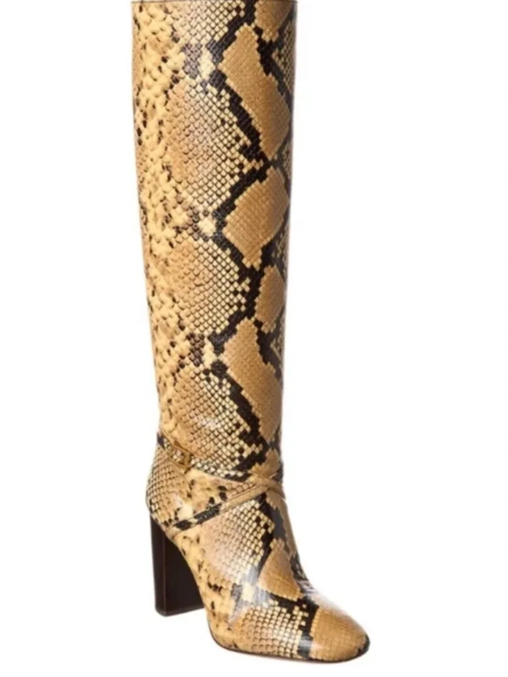 Tory Burch women Diamant Lux Snakeskin Knee High Boot NEW siz 5.5
In Sand Drift. - Picture 15 of 16
